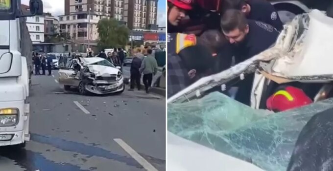Bir aileyi paramparça eden kaza! Anne hayatını kaybetti, baba ve çocuk yaralı