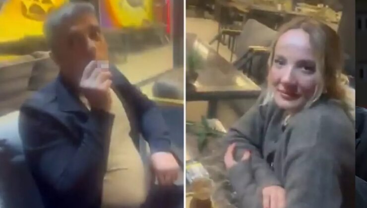 Görüntü Türkiye’den: Kocasını kafede başka bir kadınla otururken yakaladı