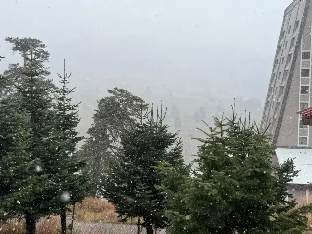 İstanbul'un yanı başına kar yağdı