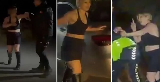 Polise saldıran kadından skandal sözler: Sıkacağım size, benim babam savcı