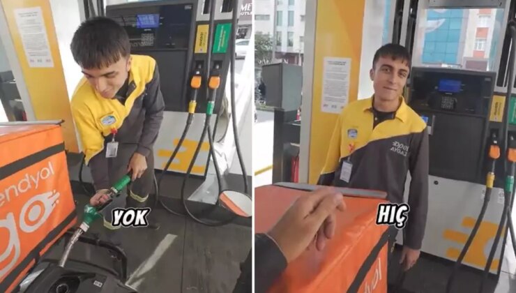 Pompacıdan kuryeye Atatürk sorusu: Bilirsen yakıt ücreti almayacağım