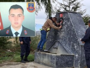 Şehidin hatırası ikinci kez hedef alındı