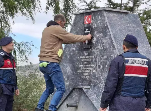 Şehidin hatırası ikinci kez hedef alındı
